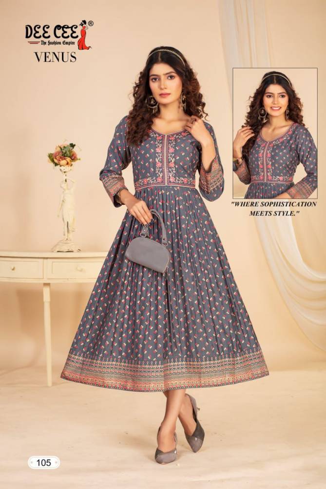 Venus By Deecee Chanderi Plain Printed Kurti Suppliers In India
